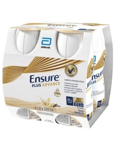 Ensure Plus Advance Alimento a Fini Medici Speciali Ipercalorico e Iperproteico Vaniglia 4x220ml